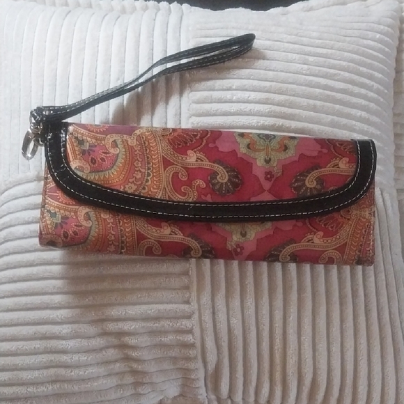Paisley Clutch Wristlet - Picture 1 of 7
